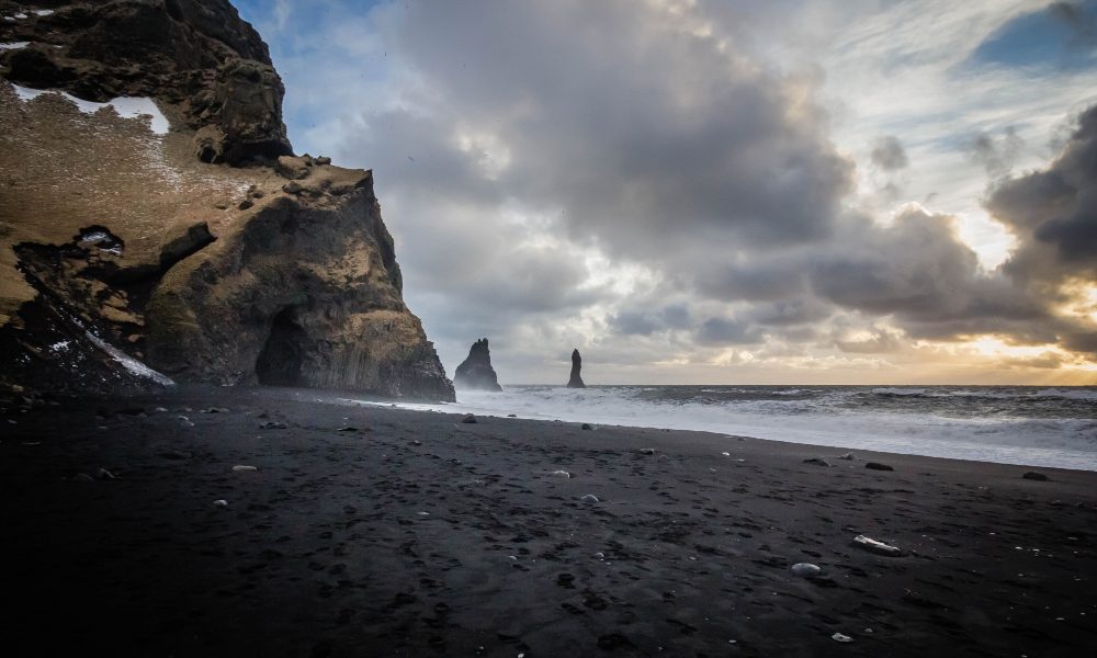 Iceland reynisfjara black sand beach