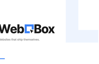 WebBox logo with the line Websites that ship themselves