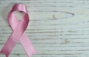 Pink ribbon for breast cancer awareness, symbolising the cancer research funded by Bricoleur Vineyards Sip With Purpose campaign