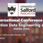 INDEA 2026 International Conference on Next-Generation Data Engineering and Analytics banner, University of Salford