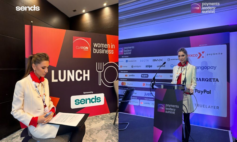 Sends CEO Alona Shevtsova at the Payments Leaders’ Summit in London: Alona Shevtsova of Sends Chairs Women in Business Lunch at London Payments Leaders’ Summit