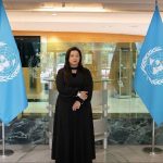 Veenoo Sharma, founder of The Power Diaspora Forum, at the United Nations in Geneva
